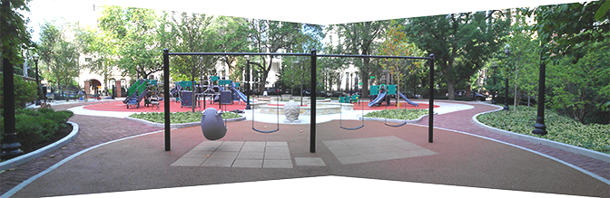 JRA Goudy Square Park Playground Swings